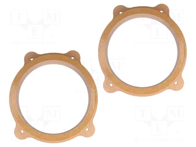 Spacer ring; MDF; 165mm; BMW; impregnated,varnished; 2pcs. 4CARMEDIA MDF-D.54