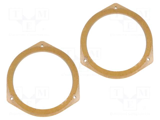 Spacer ring; MDF; 165mm; Subaru; impregnated,varnished; 2pcs. 4CARMEDIA MDF-D.61
