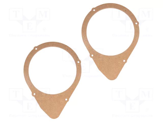 Spacer ring; MDF; 165mm; Fiat; impregnated,varnished; 2pcs. 4CARMEDIA MDF-D.92