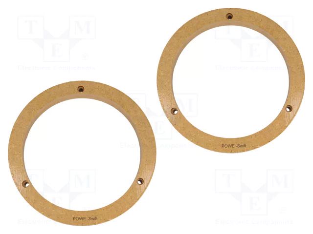 Spacer ring; MDF; 165mm; Suzuki; impregnated,varnished; 2pcs. 4CARMEDIA MDF-D.93