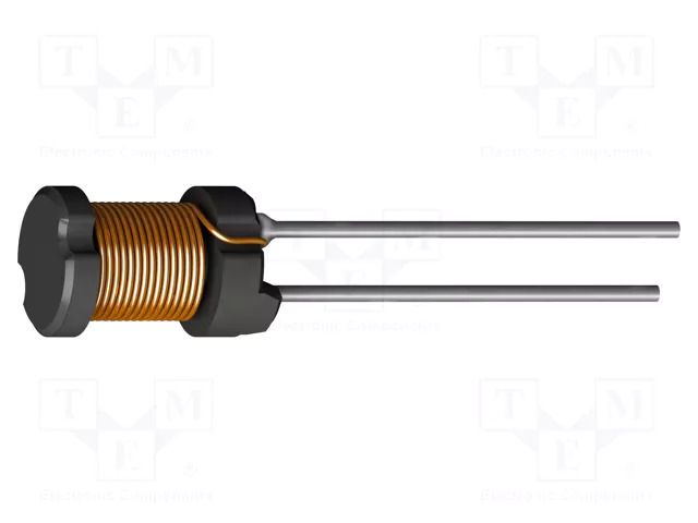 Inductor: wire; THT; 10uH; 1.685A; 0.09Ω; ±10%; Body dim: Ø7.5x5.2mm FASTRON 05HCP-100K-51