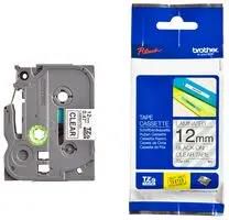 TAPE, BLACK ON CLEAR, 12MM W, 8M L TZE-131
