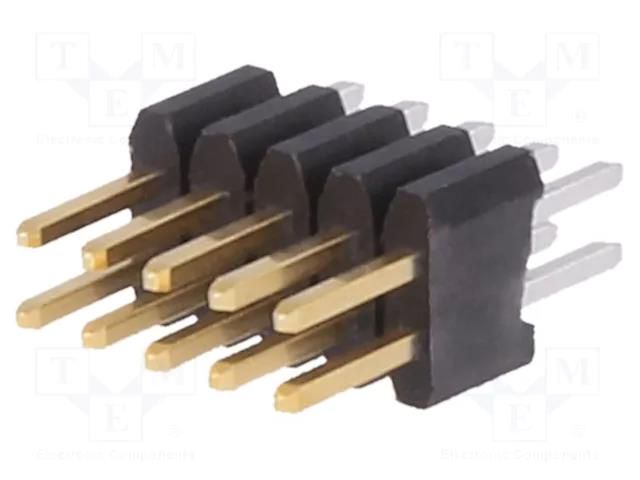 Connector: pin strips; pin header; Minitek127®; male; PIN: 10; THT AMPHENOL COMMUNICATIONS SOLUTIONS 20021111-00010T4LF