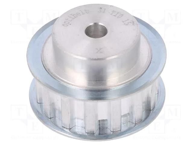 Belt pulley; T10; W: 16mm; whell width: 31mm; Ø: 45.9mm; aluminium OPTIBELT 31-T10-15-200ZA
