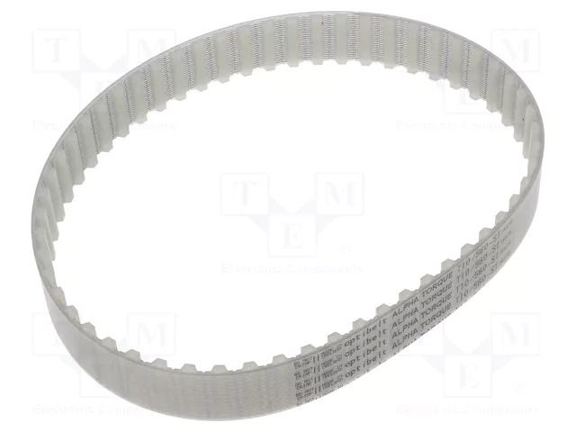 Timing belt; T10; W: 25mm; H: 4.5mm; Lw: 560mm; Tooth height: 2.5mm OPTIBELT T10-560-25-77ZA