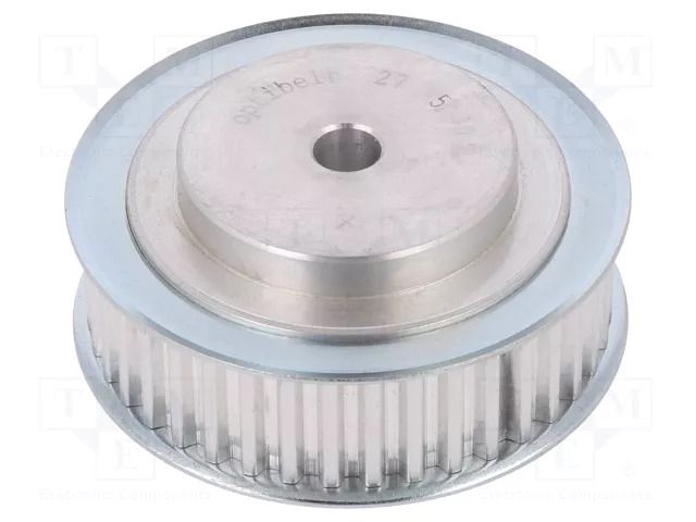 Belt pulley; T5; W: 16mm; whell width: 27mm; Ø: 62.85mm; aluminium OPTIBELT 27-T5-40-200ZA