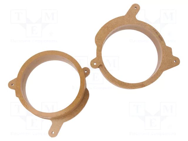 Spacer ring; MDF; 165mm; Mercedes; impregnated,varnished; 2pcs. 4CARMEDIA MDF-D.76