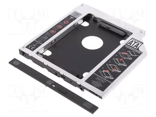 Hard discs housing: 2,5"; installation for CD/DVD drive slot DIGITUS DA-71108