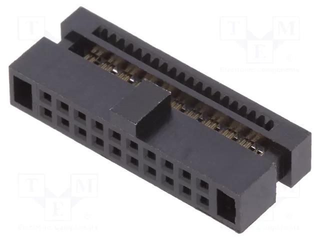 Connector: pin strips; plug; Minitek127®; female; PIN: 20; straight AMPHENOL COMMUNICATIONS SOLUTIONS 20021444-00020T4LF