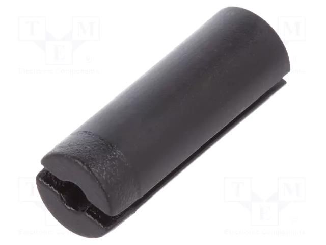 Spacer sleeve; LED; ØLED: 5mm; L: 17mm; black; UL94V-2 OPTOSUPPLY OSB603P-17