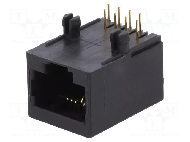 Connector: RJ45; socket; PIN: 8; Cat: 5; unshielded; gold-plated AMPHENOL COMMUNICATIONS SOLUTIONS 95679-001LF