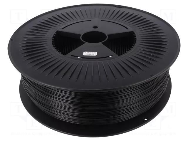 Filament: PET-G; Ø: 1.75mm; black; 220÷250°C; 5kg DEVIL DESIGN DEV-PETG-1.75-BK-5