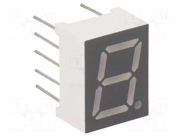 Display: LED; 7-segment; 9.9mm; 3.9"; No.char: 1; red; 30÷60mcd FORYARD FYS-3911BUHR-21