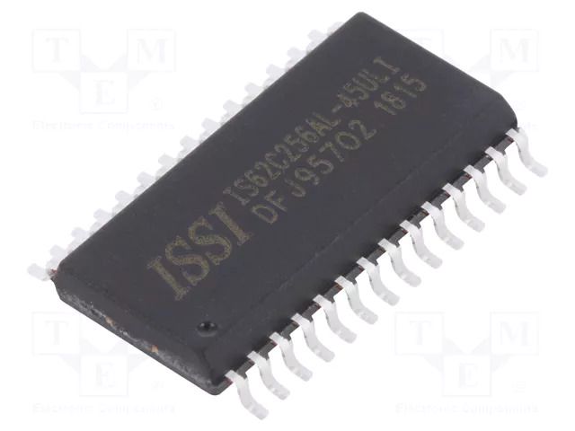 IC: SRAM memory; 256kbSRAM; 32kx8bit; 5V; 45ns; SOP28; parallel ISSI IS62C256AL-45ULI