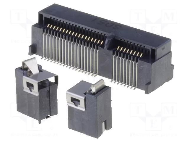 Connector: PCI Express mini; horizontal; SMT; gold-plated; PIN: 52 ATTEND 119A-92A00.SET