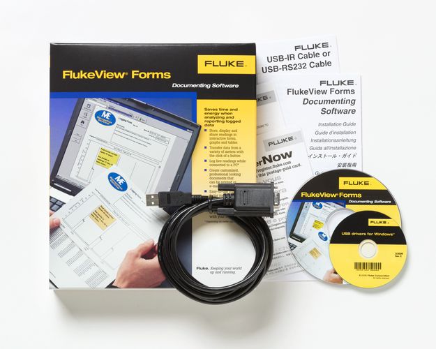 FlukeView Forms Software + Cable (8845A/8846A), Fluke FVF-SC4 0095969361811; 0095969361811