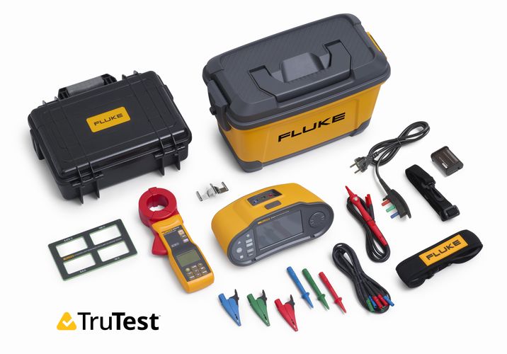 Fluke 1674 FC SCH/1630/FTT  Multifunction Installation Tester with Earth Ground Clamp and Fluke TruTest Software Bundle, Fluke 1674FC SCH/1630/FTT 0195112119860; 0195112119860
