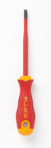 125 mm screwdriver with 6 mm slotted blade. Certified to 1000 V ac and 1500 V dc., Fluke ISLS8 0095969905176; 0095969905176