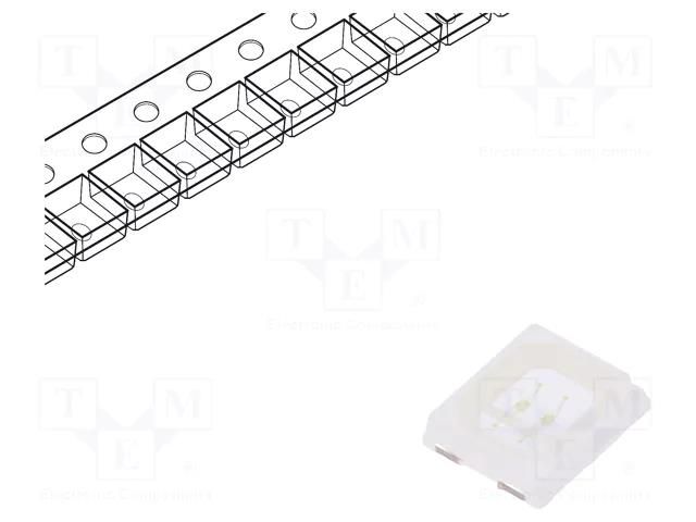 LED; green; SMD; 2835; 3800÷4300mcd; 2.8÷3.6VDC; 2.8x3.5x0.75mm OPTOFLASH OF-SMD2835G2