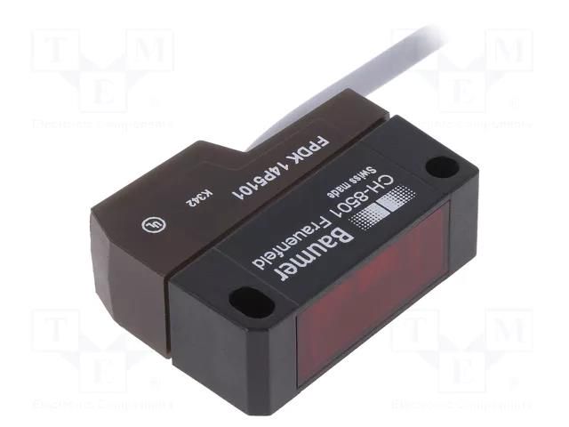 Sensor: photoelectric; Range: 0÷7.2m; PNP; DARK-ON,LIGHT-ON; 100mA BAUMER FPDK14P5101