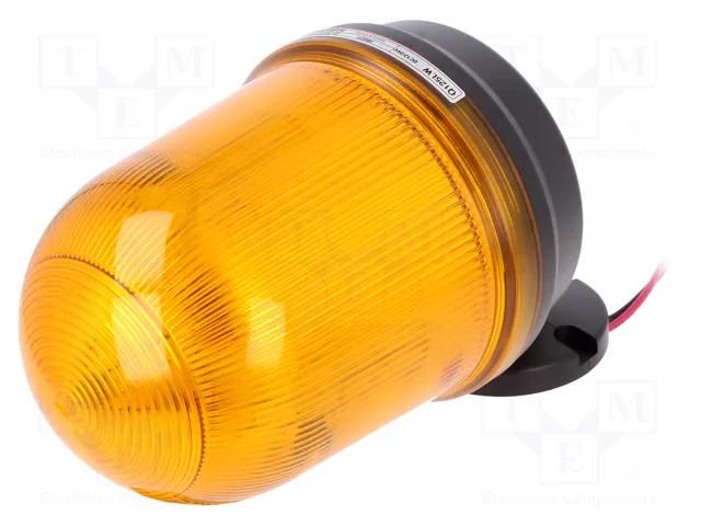 Signaller: lighting; flashing light,continuous light; amber QLIGHT Q125LW-12/24-A