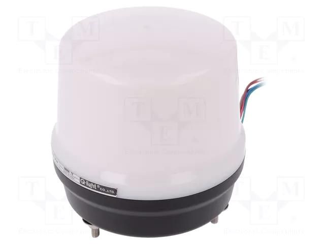 Signaller: lighting-sound; 24VDC; buzzer,continuous light; LED QLIGHT QMCL125-BZ-24