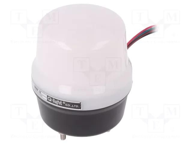 Signaller: lighting-sound; 24VDC; buzzer,continuous light; LED QLIGHT QMCL60-BZ-24
