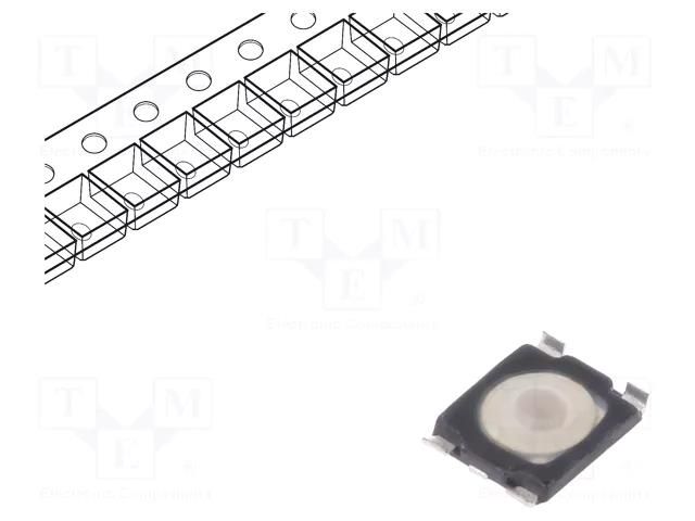 Microswitch TACT; SPST-NO; Pos: 2; 0.05A/32VDC; SMT; none; 1.6N C&K KMT021NGJLHS