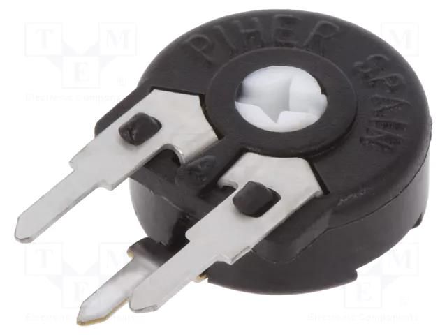 Potentiometer: mounting; single turn,vertical; 500Ω; 150mW; ±20% PIHER PT10LH-500R