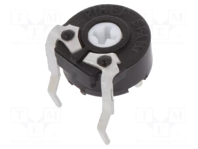 Potentiometer: mounting; single turn,horizontal; 250Ω; 100mW PIHER PT6LV-250R