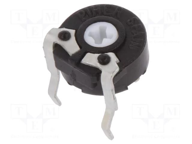 Potentiometer: mounting; single turn,horizontal; 5kΩ; 100mW; ±20% PIHER PT6LV-5K