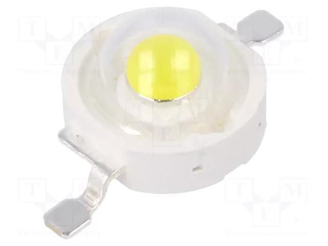 Power LED; white cold; EMITER; 1W; 4500-5650K; 120÷155lm; 130° ProLight Opto PM2E-1LWE