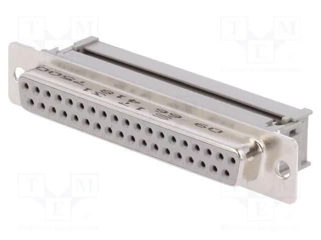 Connector: D-Sub; PIN: 37; plug; female; for ribbon cable; straight HARTING 09664187500
