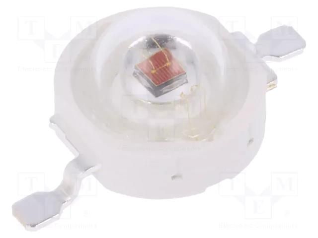 Power LED; red; EMITER; 130°; 700mA; 613.5÷631nm; 99.6÷113.6lm; 3W ProLight Opto PM2E-3LRE-SD