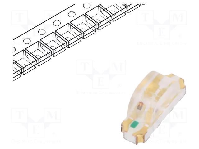 LED; green/blue/orange; SMD; 1204; 3.2x1x1.48mm; 140°; 20mA REFOND RF-W1S118TS-A42