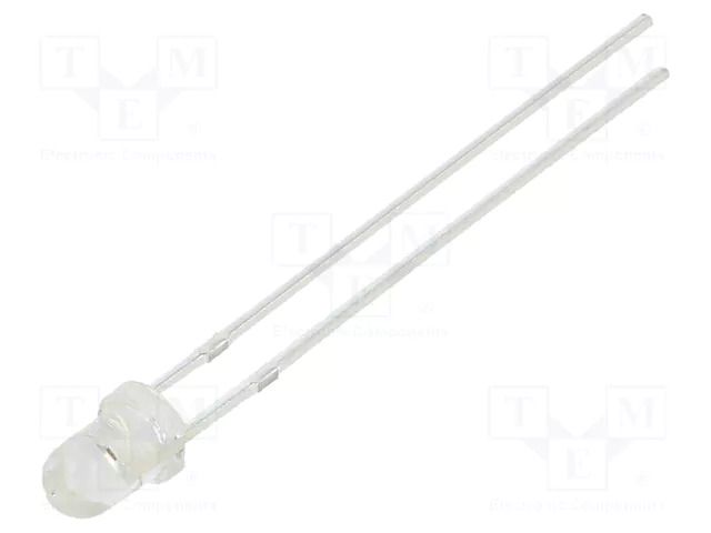 LED; red; 3mm; 4200÷5000mcd; 30°; Front: convex; 1.8÷2.6VDC OPTOSUPPLY OSR5PA3131A