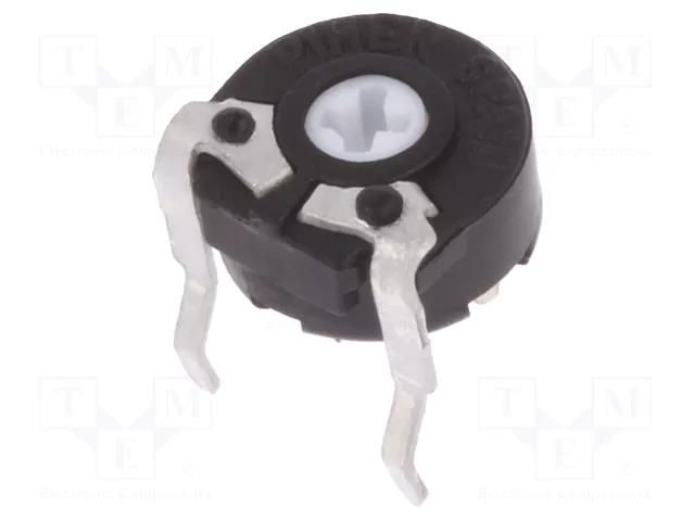 Potentiometer: mounting; single turn,horizontal; 100kΩ; 100mW PIHER PT6LV-100K