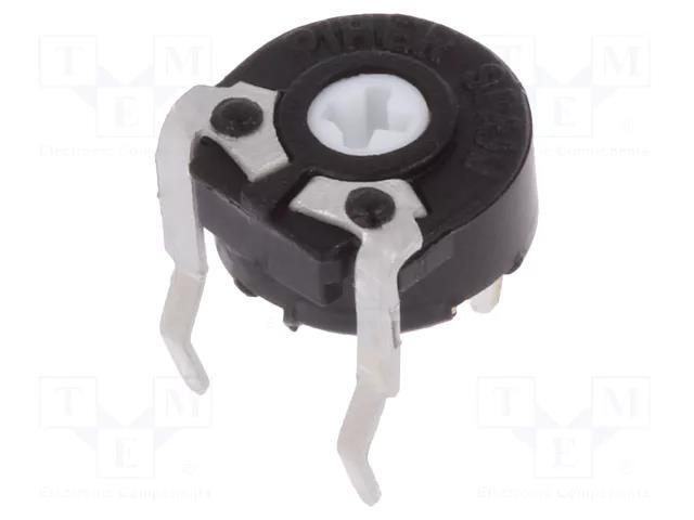 Potentiometer: mounting; single turn,horizontal; 25kΩ; 100mW PIHER PT6LV-25K
