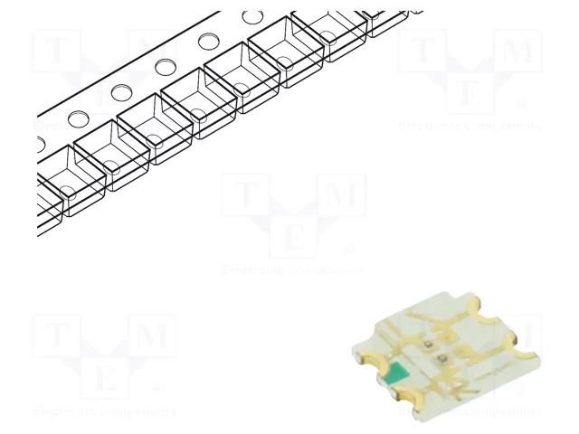 LED; red/yellow; SMD; 1206; 1.8÷2.4/1.8÷2.4VDC; 3.2x2.7x0.7mm REFOND RF-P3S155TS-B52