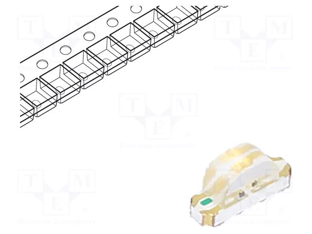 LED; green/blue/yellow; SMD; 1204; 3÷3.4/3÷3.4/1.8÷2.4VDC; 140° REFOND RF-W2S118TS-A51