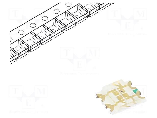 LED; RGB; SMD; 1206; 1.8÷2.4/2.8÷3.4/2.8÷3.4VDC; 3.2x2.7x0.7mm REFOND RF-W2S155TS-A41