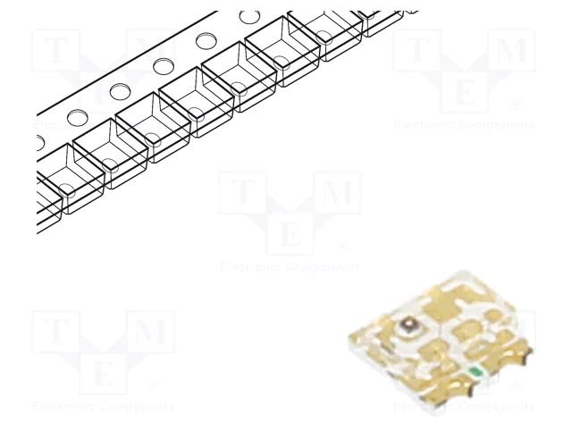 LED; green/blue/yellow; SMD; 0606; 3÷3.4/3÷3.4/1.8÷2.4VDC; 140° REFOND RF-W3S198TS-A37