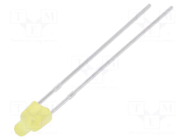 LED; yellow; 2mm; 30÷70mcd; 150°; Front: flat; 1.6÷2.4VDC LUCKYLIGHT LL-204YD2L-1B