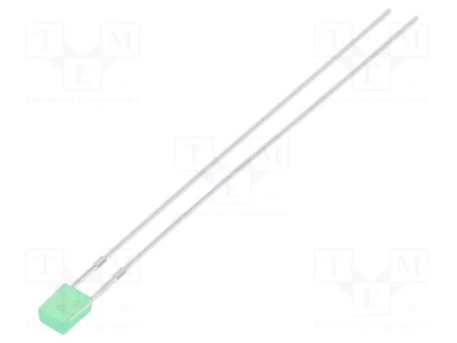 LED; yellow green; rectangular; 3.2x2x4.15mm; 20÷45mcd; 130°; 20mA LUCKYLIGHT LL-234GD2Q-1B-L54