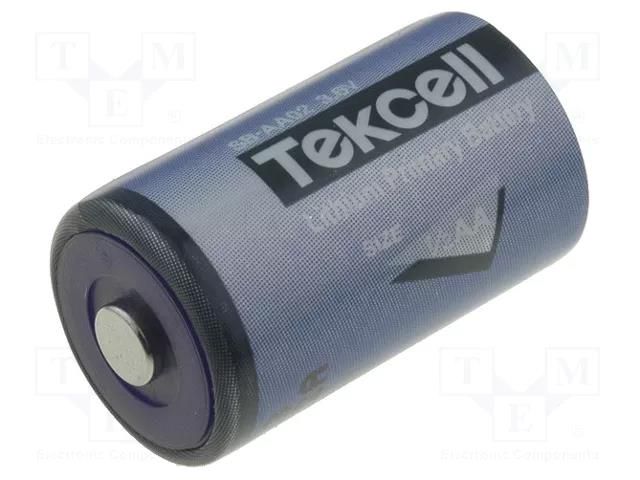 Battery: lithium; 1/2AA; 3.6V; 1200mAh; non-rechargeable TEKCELL BAT-ER14250