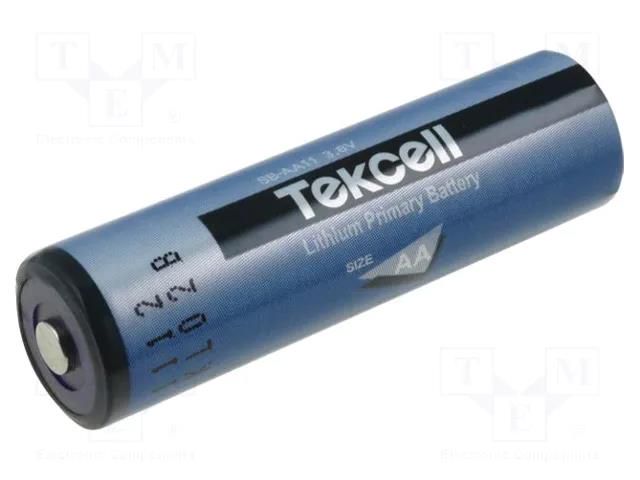 Battery: lithium; 14500; 3.6V; 2400mAh; non-rechargeable TEKCELL BAT-ER14500