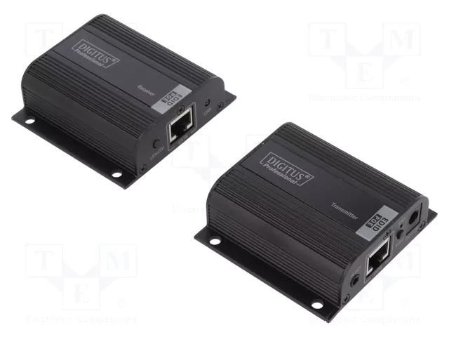 HDMI extender; HDMI socket x3,RJ45 socket x2; HDCP 1.2a,PoE DIGITUS DS-55100-1