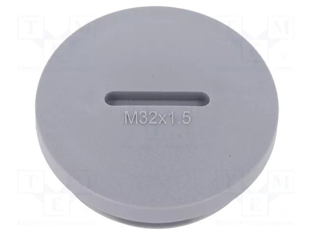 Stopper; M32; 1.5; polyamide; dark grey; Thread: metric; 8mm; 10pcs. ALPHA WIRE HPM32-SL080
