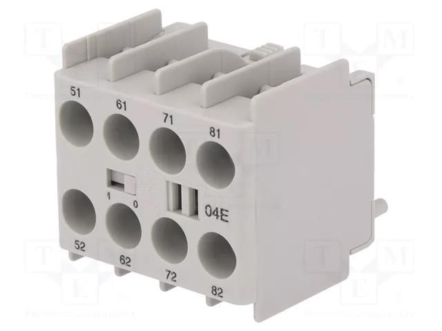 Auxiliary contacts; Leads: screw terminals; front; CI 5 DANFOSS 037H3512