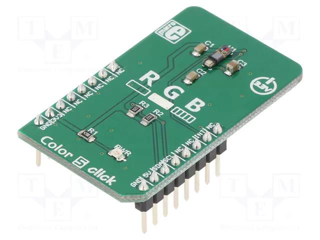 Click board; prototype board; Comp: P12347-01CT; colour sensor MIKROE MIKROE-3107